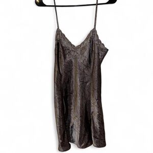vintage Y2K Victoria's Secret grey blossom floral satin slip dress size M